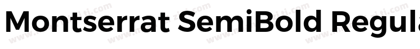 Montserrat SemiBold Regular字体转换